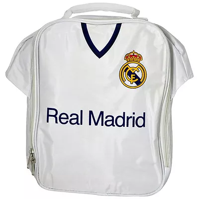 £11.98 • Buy Real Madrid Fc Kit Shirt Shape Insulated School Lunch Bag Box New Gift Xmas