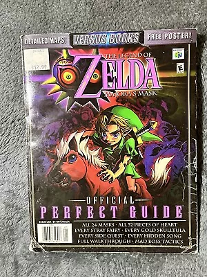 Legend Of Zelda Majora's Mask Perfect Strategy Guide W/ Poster - Nintendo N64 • $44.95