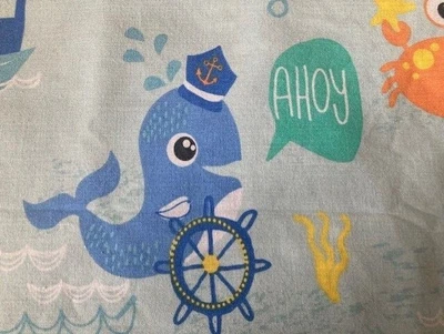 £4.50 • Buy Colourful Seaside Nautical Bedding Set Child Toddler Cot Bed Duvet + Pillowcase