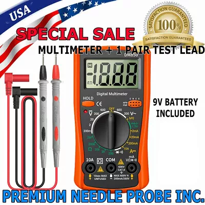 Digital Multimeter Voltmeter DM850 AC DC Ammeter Ohmmeter Volt Meter Tester Ohm • $7.49