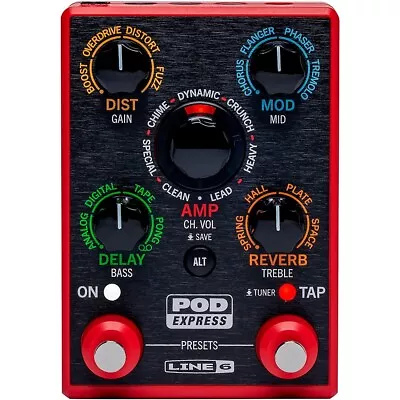 Line 6 POD Express Guitar Effects Processor Red • $179.99