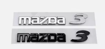 Chrome For 2004-2013 Axela MAZ-3 Rear Trunk Hatch Emblem Badge Nameplate Replace • £17.39