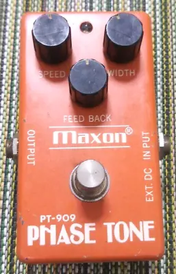 MAXON PT-909 Phaser Tone Vintage Guitar Effects Pedal Made In Japan • $89.99