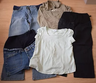 Maternity Clothes: Jeans Shorts Trousers Cardigan Tshirt  Size 12 14 16 • £14.99