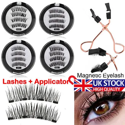 Magnetic Eyelashes Kit Reusable False Eyelashes Helper Magnetic Eyelash Clip Set • £3.49