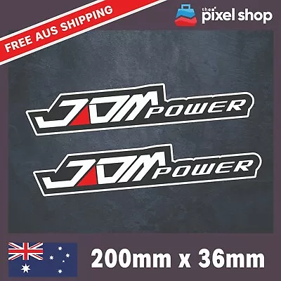 2x JDM Power Sticker V8 Ute Toad 4x4 Window Bumper Funny Car Decal Japan • $4.89