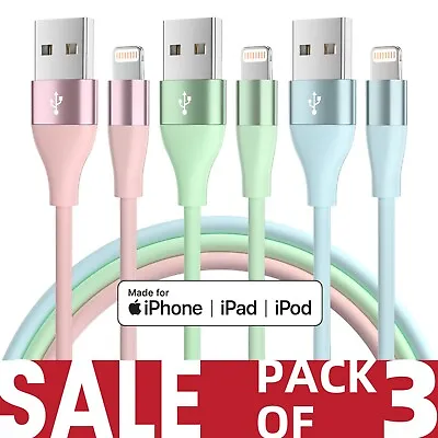 USB IPhone Charger Cable Fast Data Sync Durable Heavy Duty Lead IPad IPod • £7.18