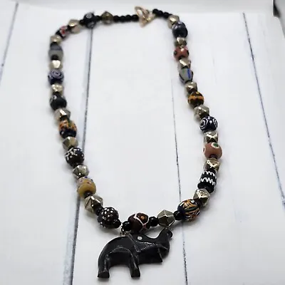 Vintage African Trade Bead Necklace  • $25.99