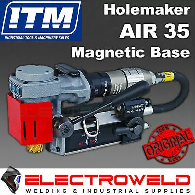Holemaker Air 35 Low Profile Annular Drill Pneumatic Magnetic Base HMP35AD-ATEX • $7002.41