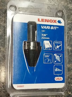 Lenox 7/8  #7 Vari-Bit Step Drill 30887 NEW FREE SHIPPING • $43