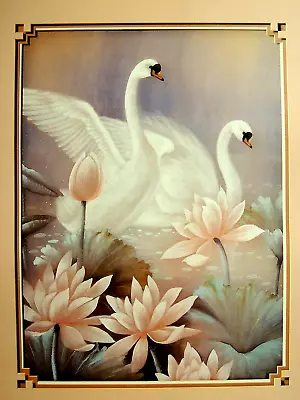 White Swan Picture T.c. Chiu Two Different Prints  16x20 • $21