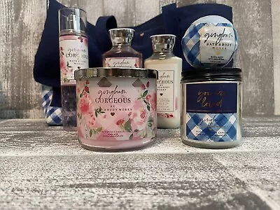 Bath & Body Works Gingham Gorgeous 2023 Mothers Day Gift Set Tote Bag Msrp $132 • £69.39