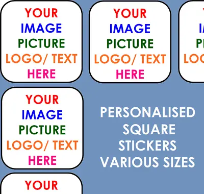 £2.59 • Buy Personalised Business Name Stickers Thank You Seals Your Logo Labels Address SQ