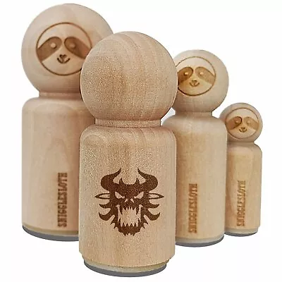 Horned Monster Demon Head Rubber Stamp For Stamping Crafting Planners • $5.99