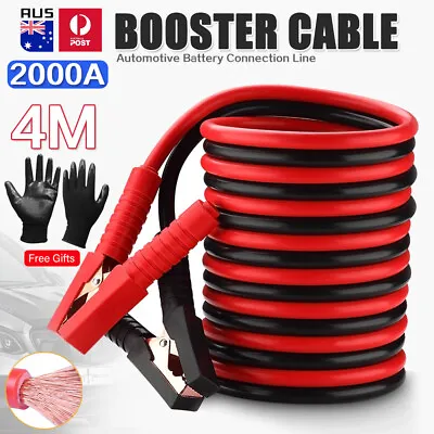 $23.78 • Buy 4M Heavy Duty Car Jumper Leads Jump Starter Car Booster Cable Car Truck Battery