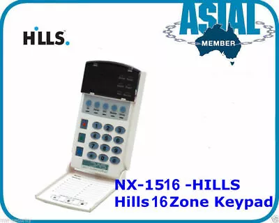 Hills DAS  Alarm Reliance NX-1516-HILLS 16 Zone LED Vertex Keypad S4157 1508 UP • $148