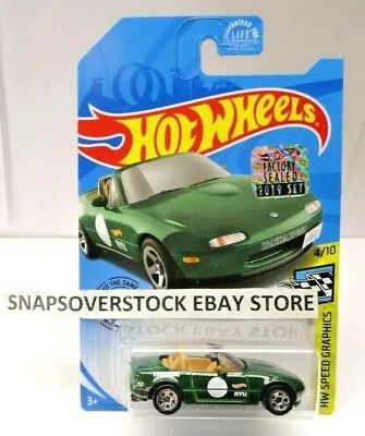 2019 Hot Wheels Green '91 Mazda Mx-5 Miata #184 Factory Sealed Hologram Monmc • $89.95