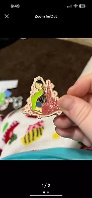 Disney Mulan Castle Pin 2018 Princess Sparkle Castle Pin Mulan And Mushu • $1