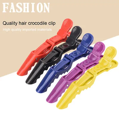 12X Salon Matte Sectioning Crocodile Hair Clips Clamp Hairdressing Grip Styling • £3.99