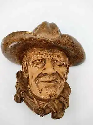 Vintage Bossons 'Rawhide' Chalkware Head - Western Cowboy • $14.95