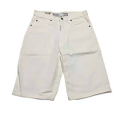 Vintage 80s Z Cavaricci White Denim Shorts Mens 30 NOS • $60