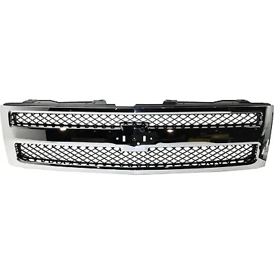 NEW Front Grille For 2007-2013 Chevrolet Silverado 1500 GM1200572 SHIPS TODAY • $117.33