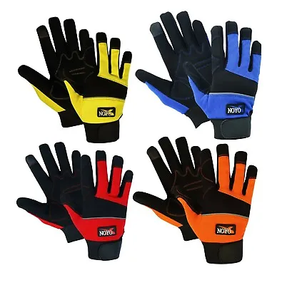 Safety Work Gloves Heavy Duty Hand Protection Mechanic Gardening Builders Cut • £5.99