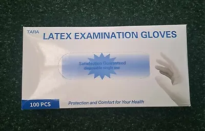 Latex Examination Gloves White Powder Free Size: M/L  Brand New • £7.50