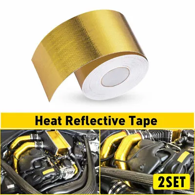 2set Reflect Gold Insulating Thermal Adhesive Heat Reflective 2 Tape Inch X 33 F • $17.99