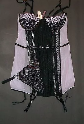  NWT Victoria Secret Very Sexy Scandulous Fearless Chemise Merrywidow Set 34B S  • $49.99