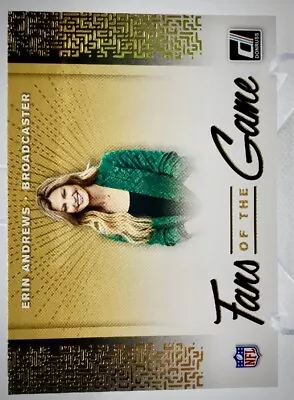 Erin Andrews - Broadcaster - 2019 Panini Donruss - Fans Of The Game • $17.99