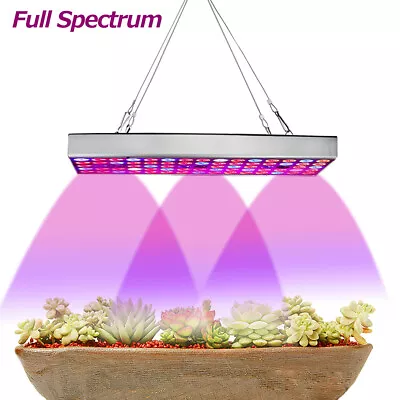 £15.39 • Buy LED Plant Grow Light Panel Full Spectrum Indoor Hydroponic Flower Veg Plant Lamp