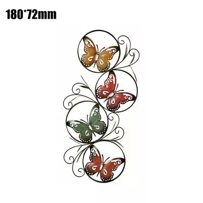 Colourful Metal Butterfly Garden Ornament Wall Art Plaque Decoration Silhouette • £6.88