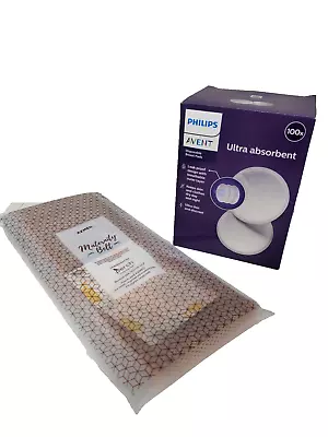 AZMED Maternity Belly Belt & PHILIPS Disposable Breast Pads BUNDLE PLEASE READ • $21.49