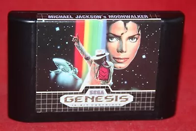 Michael Jackson's Moonwalker (Sega Genesis 1990) Game Cartridge. • $79