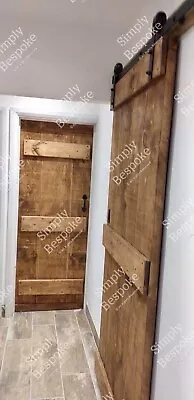 £160 • Buy FARMHOUSE SOLID RUSTIC LEDGED DOORS BESPOKE MADE TO MEASURE 45mm