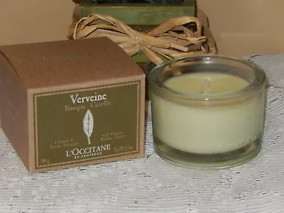 L'Occitane Verveine Verbena Scented Candle In Reusable Glass Holder 3.5 Oz NIB • $39.99