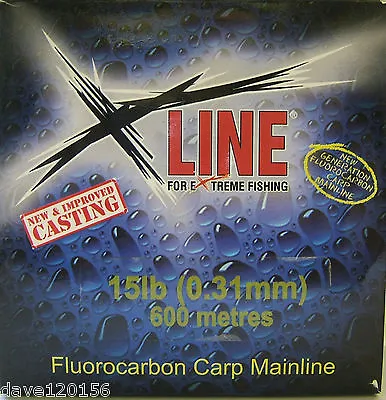 250m/600m X-LINE FLUOROCARBON CARP MAINLINE ALL SIZES • £19.85