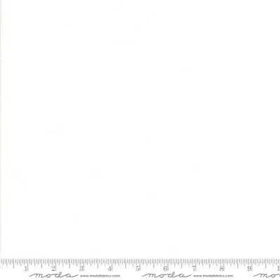 Moda BELLA SOLIDS Silky White Bleached 9900 98S Cotton Quilt Fabric By The Yard • $7.99