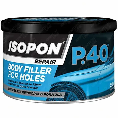 U-pol Davids Isopon P40 Fibre Glass Body Filler Compound Car Body Repair Paste • £8.69