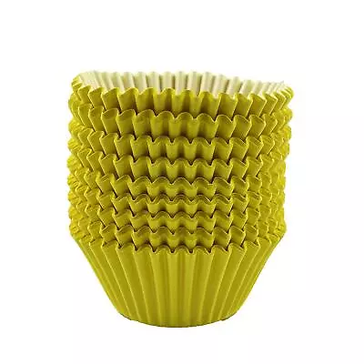 Worlds Yellow Paper Baking Cups Cupcake Liner For Cake Balls Muffins Cupcakes... • $21.09