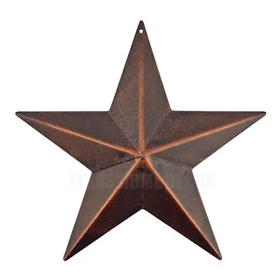 Rustic Texas Metal Barn Star Brushed Bronze Tin Wall Mounted Decor Western 9 In • $11.95