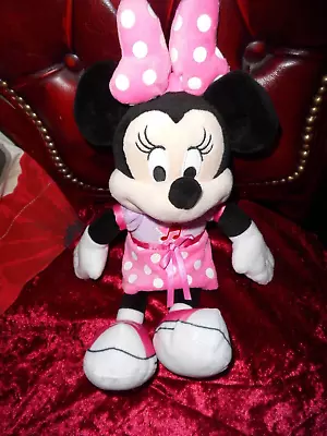 Disney Junior Minnie Mouse Talking Pink Polka Dot Plush Soft Toy.FREE PP. • £12.99