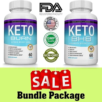 SALE Keto Diet Pills Best Ketosis Weight Loss Supplements To Burn Fat Bundle • $23.97