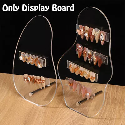 1x Irregular Acrylic Nail Art False Tips Display Board Shelf Display Stand  • $4.40