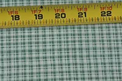 By 1/2 Yd Vintage Green Plaid Quilt Cotton Classic Cottons P7564 • $5