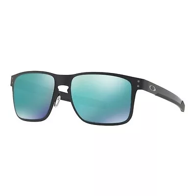 Oakley Holbrook Metal Matte Black Jade Iridium Glasses Sunglasses • £146.64