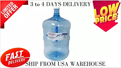 5 Gallon Water Jug Large Reusable Container Bottle Durable Plastic Big BPA FREE • $19.50