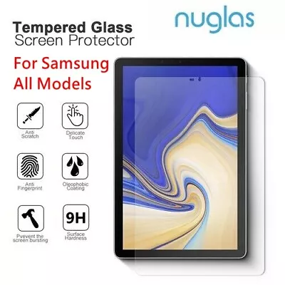 Screen Protector Nuglas Tempered Glass For Samsung Galaxy A8 A7 ALL Model Tablet • $9.95