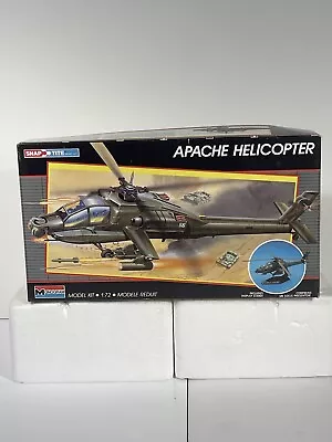 Monogram Snap Tite 1/72 Scale Ah-64 Apache Helicopter Plastic Model Kit No. 1129 • $13